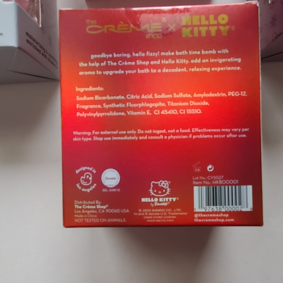 Hello Kitty 4 Bath Bombs New - Picture 6 of 6